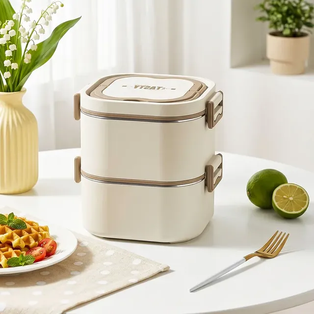 Plastic Shell Stainless Steel Lunch Boxes