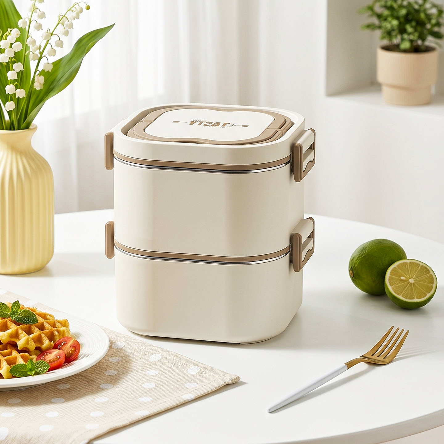 Plastic Shell Stainless Steel Lunch Boxes