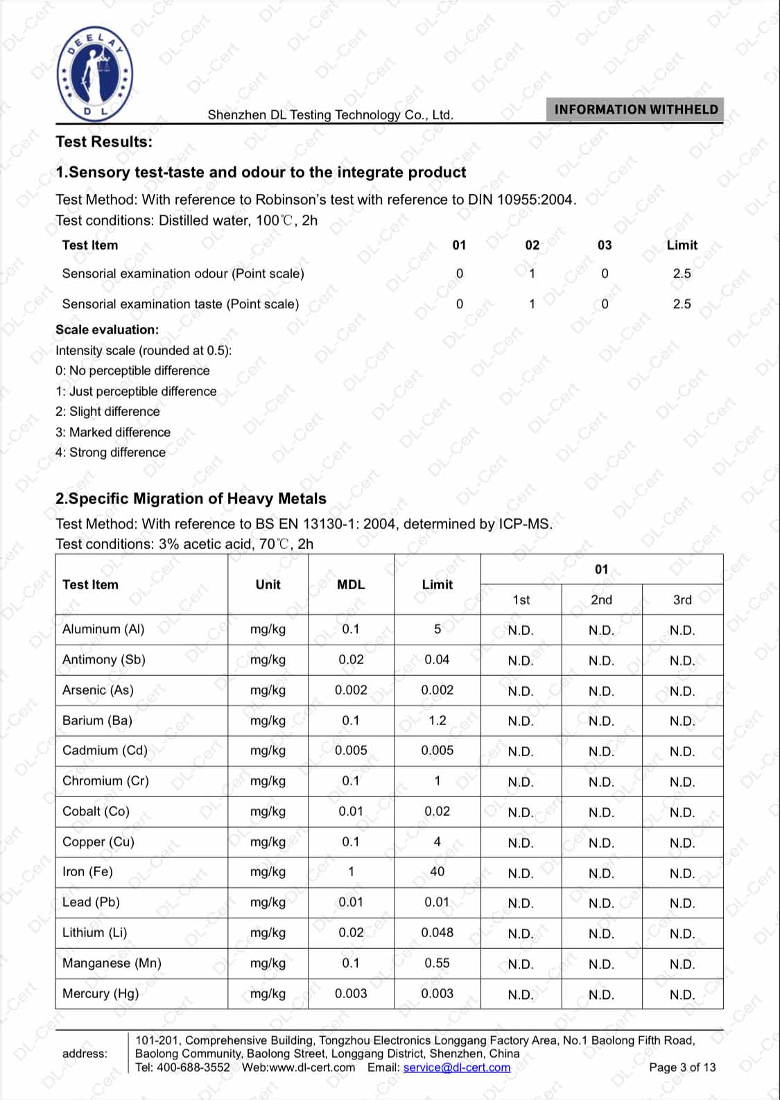Quality and compliance supporting document