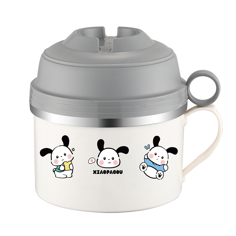 Stainless Steel Food Container with Lid – Puppy Design