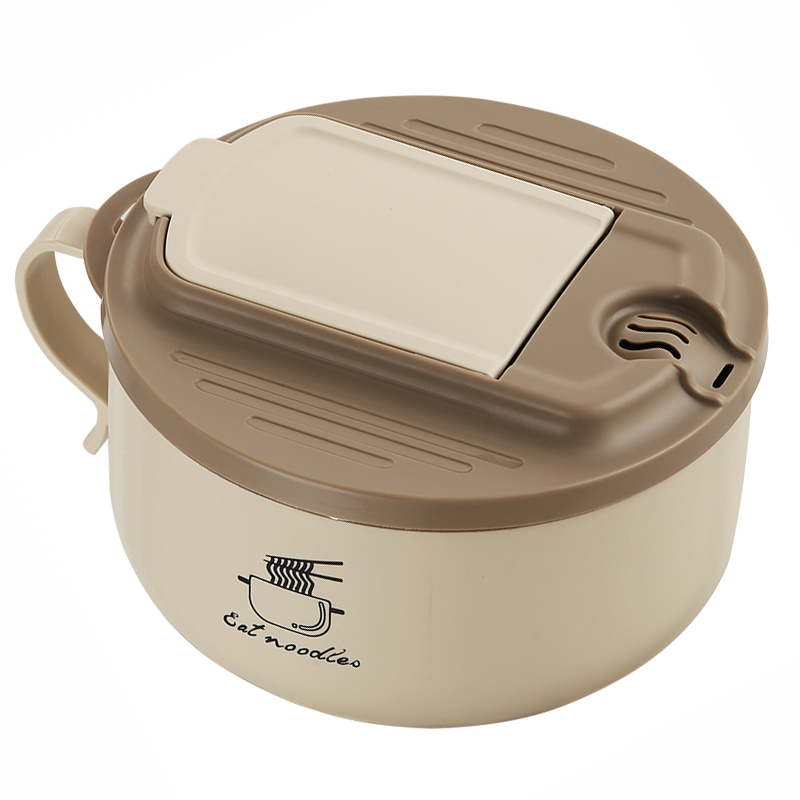 Stainless Steel Noodle Bowl with Lid, 15–17cm