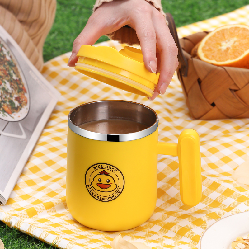 Stainless Steel Mug, 480ml – Duck Design