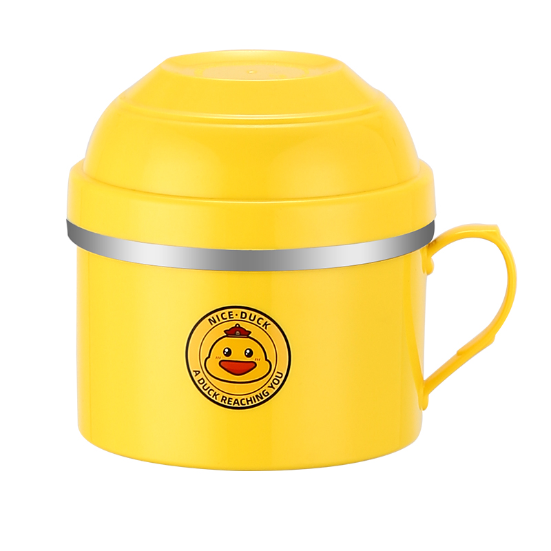 Stainless Steel Food Container with Lid – Duck Design